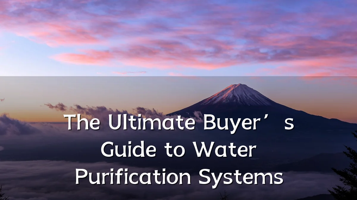 The Ultimate Buyer’s Guide to Water Purification Systems