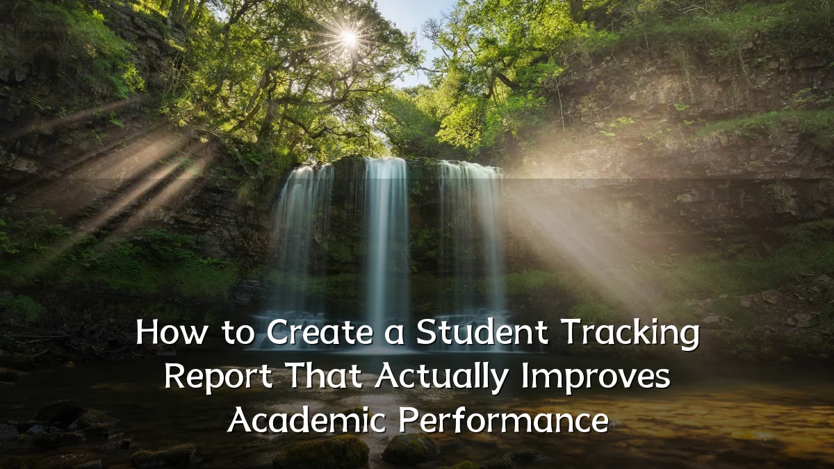 How to Create a Student Tracking Report That Actually Improves Academic Performance