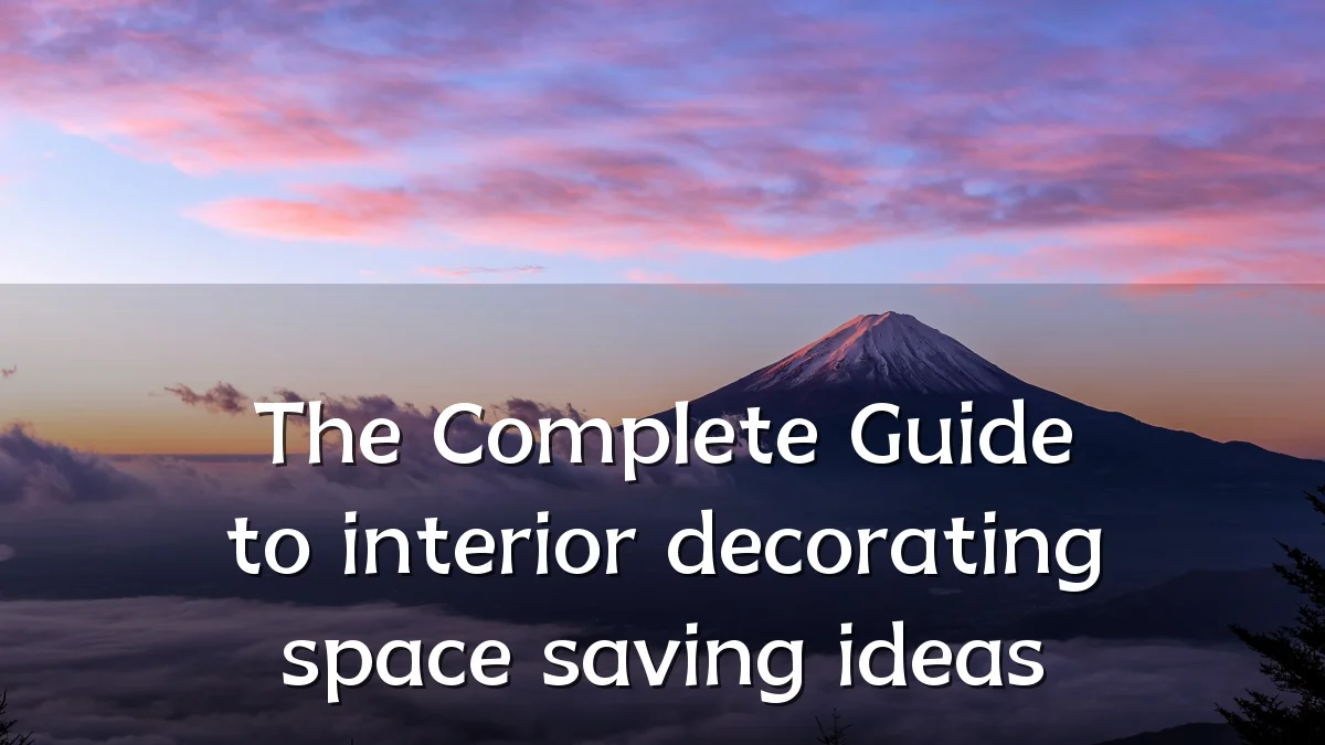 The Complete Guide to interior decorating space saving ideas