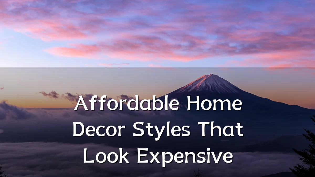 Affordable Home Decor Styles That Look Expensive