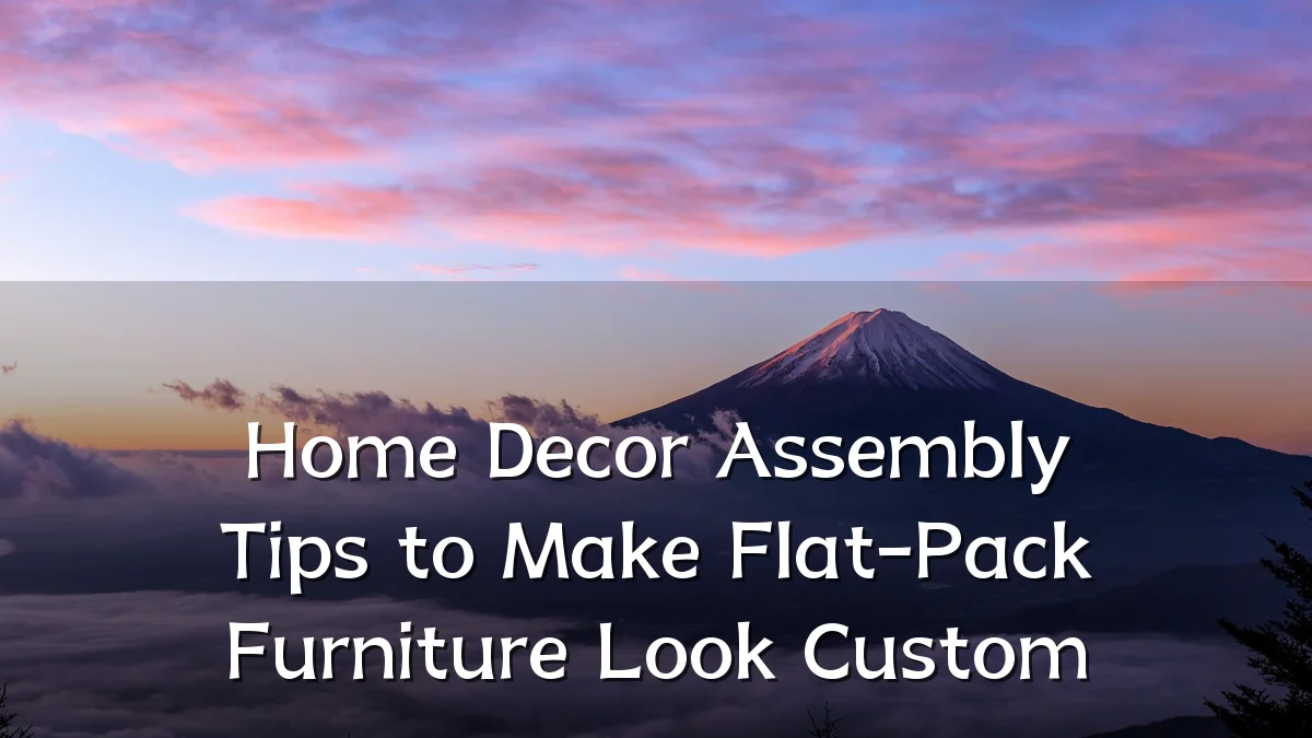 Home Decor Assembly Tips to Make Flat-Pack Furniture Look Custom