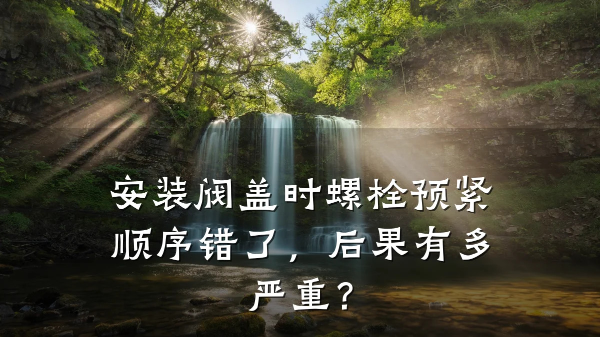 安装阀盖时螺栓预紧顺序错了,后果有多严重?