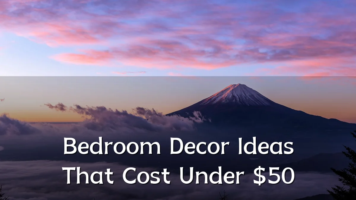 Bedroom Decor Ideas That Cost Under $50