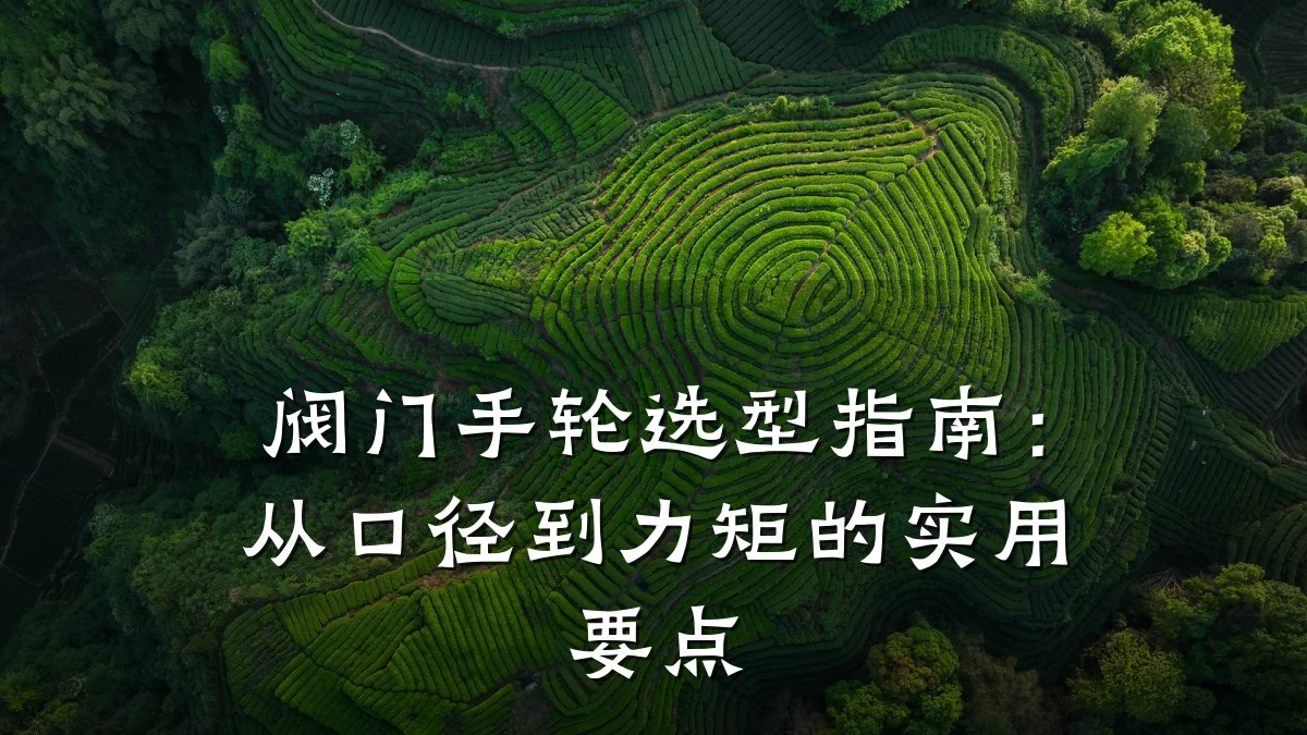 阀门手轮选型指南:从口径到力矩的实用要点